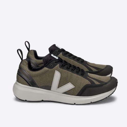 Veja Condor 2 Alveomesh Womens Trainers Olive/Black UK 78894